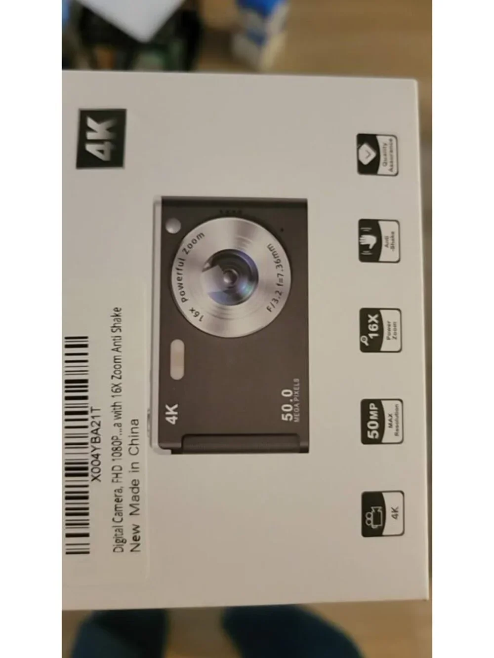 4K Digital Camera for Photography Autofocus,16X Zoom, 50MP Portable Compact Poin